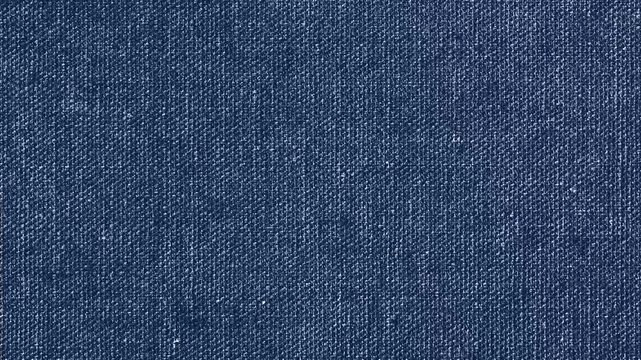 Denim Fabric Texture Stop Motion Loop.Dark grunge jeans cloth background animation. Abstract blue indigo woven canvas surface for text overlay and video effects