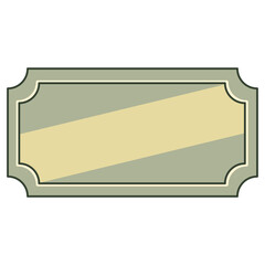 Blank Vector Frame with Beige Fill