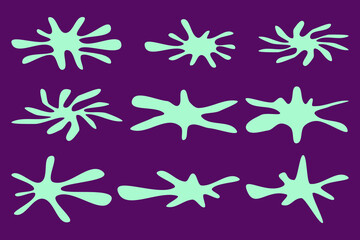 This is a water splash blob shape image suitable for poster design, advertisement, water effects, banners, flyers, watercolor, content, spills, oil, t-shirts, presentations, webinars