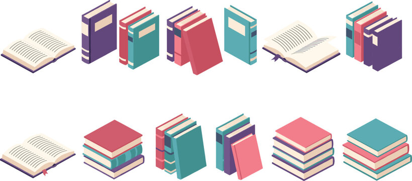 Vintage aesthetic book clipart bundle with stacked books, open books, and reading illustrations for planners, teachers, scrapbooking, and digital projects