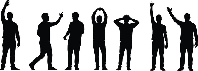 Printsilhouette, human, pose, gesture, figure, abstract, vector, black, body, art, design, minimal, communication, posture, isolated, human silhouette, body gesture, abstract figure, vector art, black