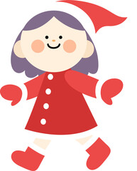 a child in Santa costume
