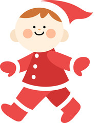 a child in Santa costume