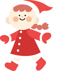 a child in Santa costume