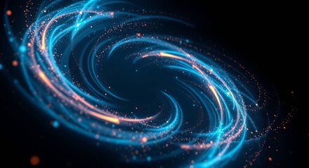 abstract blue background with stars