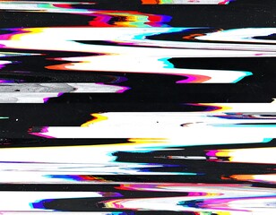 Digital abstraction with streaks of vibrant color