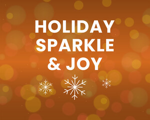 holiday sparkle and joy golden festive background