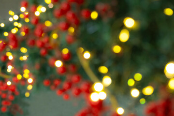 반짝이는 크리스마스 장식 보케