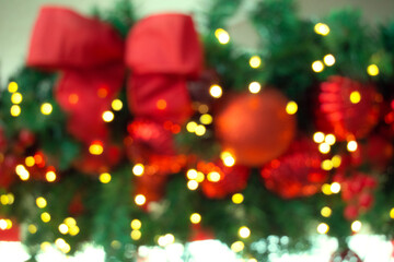 반짝이는 크리스마스 장식 보케