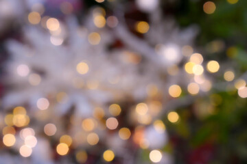 반짝이는 크리스마스 장식 보케