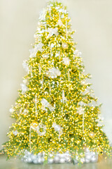 반짝이는 크리스마스 장식 보케