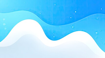 Dynamic layered blue and white waves create an abstract background composition