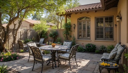 Obraz premium Prescott, Arizona - aug 13 2024: a cute patio