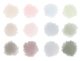 にじみ水彩　テクスチャー素材セット