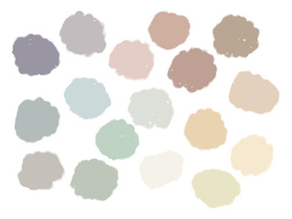 カラフルインク　テクスチャー素材セット