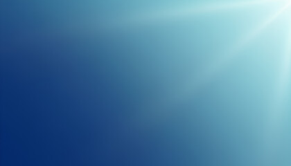 Obraz premium Blue gradient abstract background with soft light rays