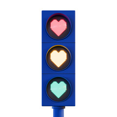 Valentine Traffic Light Front View