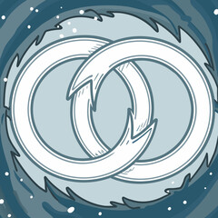 Fototapeta premium abstract blue background with waves