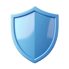 Glossy Blue Shield: Impenetrable Safeguard for Modern Security Needs with transparency