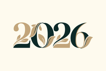 Elegant floral design for the year 2026