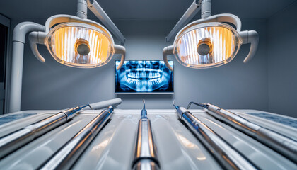 Cutting-Edge Laboratory Research with Gloved Scientist Using Pipette, Advanced Biotechnology Interface, Digital Chemical Structures, Futuristic Blue Tech Overlay, High-Tech Medical Innovation Backgrou