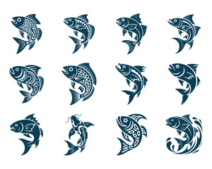 Naklejka premium Fish SVG design