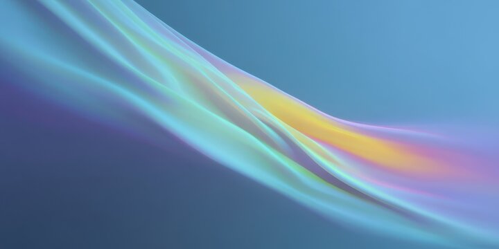Abstract background with soft blue shape render, seamless loop animation effect flows with gentle refraction and dreamy glow, calming motion evokes serenity and focus - Powered by Adobe