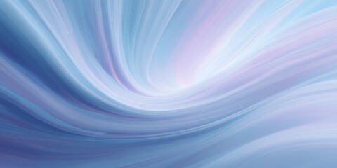 Abstract background with soft blue shape flow, refraction effect in seamless loop animation render, gentle curve suggests calm motion and airy light wave