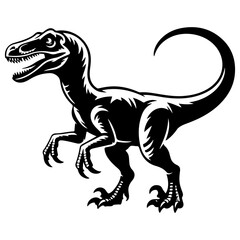 velociraptor black silhouette