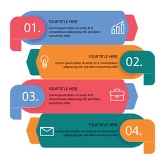 Infographic Template. A Four-Step Guide for Data Visualization and Enhanced Digital Communication Strategies
