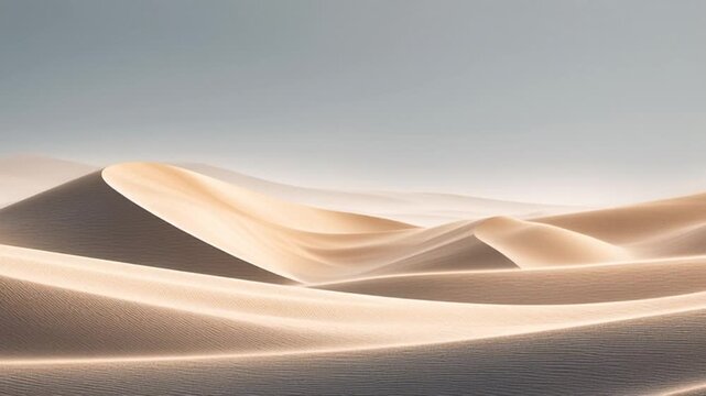 Desert Sand Dunes Landscape Sand Waves Dune Sea.