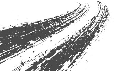 Grunge Tire Track and Skid Mark Background © FADED REBEL