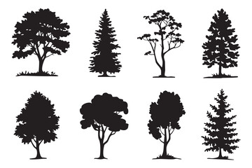 Black Tree Silhouette Pack