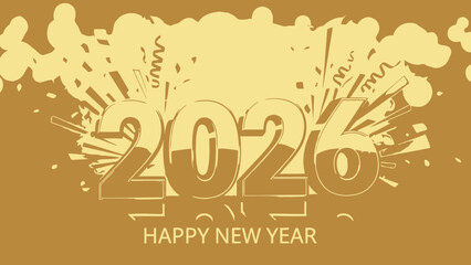 New Year 2026: A festive graphic announces the arrival of 2026 with a stylish design and a celebratory message, symbolizing the beginning of a new chapter filled with hope and optimism.