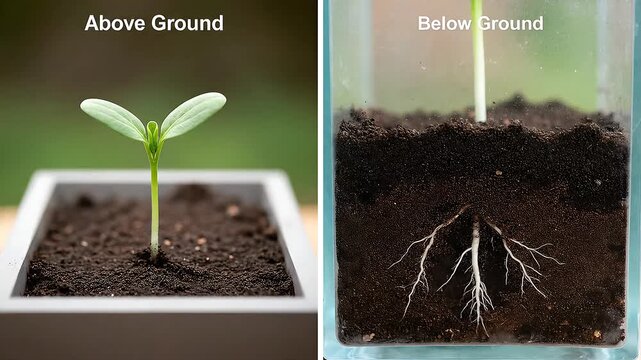 Deep Root Development - Indigenous Plants Ecosystem View