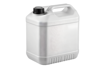 5 Litre White Plastic Jerry Can HDPE Container with Screw Cap and Handle