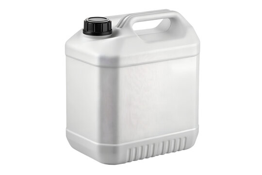 5 Litre White Plastic Jerry Can HDPE Container with Screw Cap and Handle