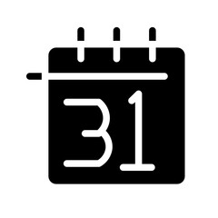 new years eve glyph icon