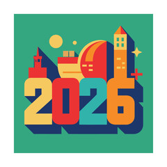 Urban Calendar Change Festive Celebration