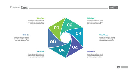 Cycle Diagram with Six Elements Template