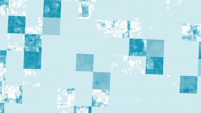 abstract blue background with squares. move texture background pattern 