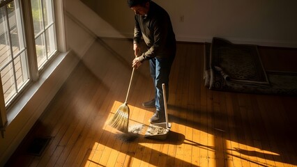 Sweeping floor
