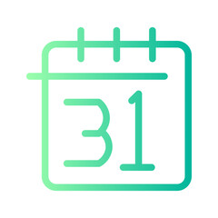 new years eve gradient icon