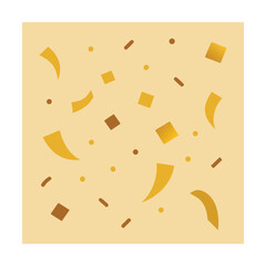 New Year Golden Confetti Background