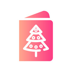 christmas card gradient icon