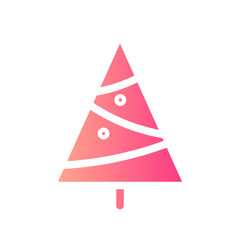 christmas tree gradient icon