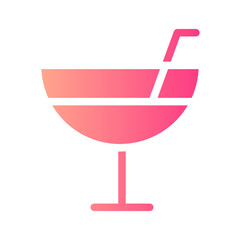 cocktail gradient icon