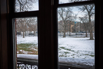 Snow from the window