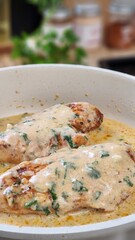 Chicken Breasts in Creamy Herb Sauce