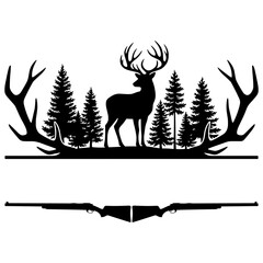 Monograma de Ca&ccedil;a ao Veado